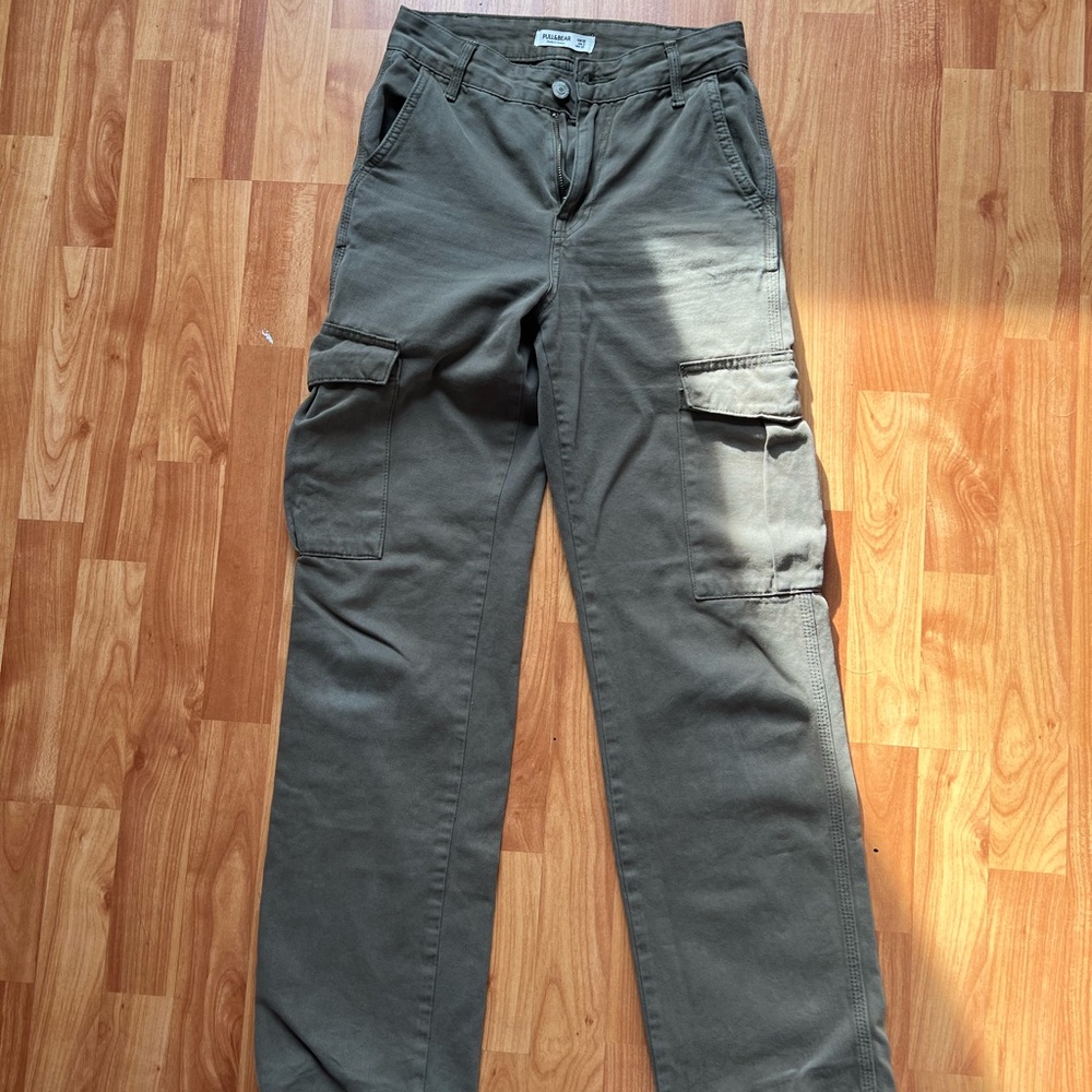 Pull&Bear Green Cargo Pants